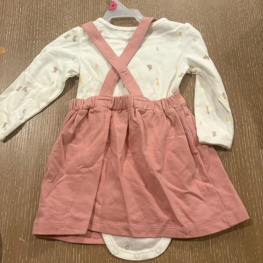Carters and Bonnie Baby 18M‎ Girls Outfit Bundle Daisy Joggers and Bunny Dress